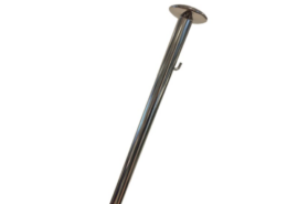 Vlaggenstok rvs, 25 mm, lengte 1000 mm