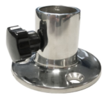 Vlaggenstok houder 25 mm RVS316, met schroef