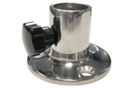 Vlaggenstok houder 25 mm RVS316, met schroef
