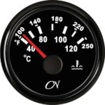 Koelwater temperatuurmeter CN zwart/zwart