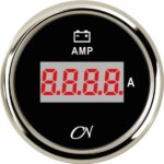 Ampèremeter digitaal wit/chroom CN