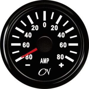 Ampèremeter 80A zwart/zwart CN inclusief shunt