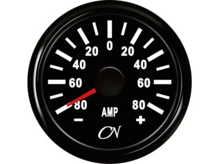 Ampèremeter 80A zwart/zwart CN inclusief shunt