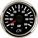 Ampèremeter 80A zwart/chroom CN inclusief shunt
