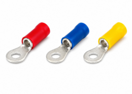 Draadklem ring 6mm blauw (6 stuks)