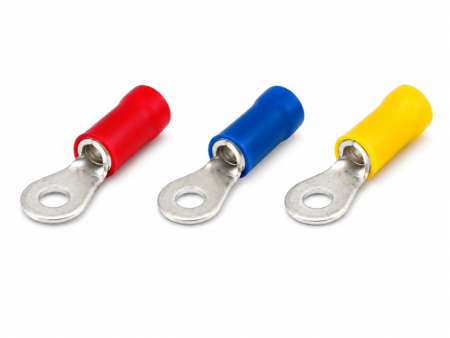 Draadklem ring 6mm blauw (6 stuks)