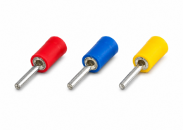 Draadklem pin geel (4 stuks)