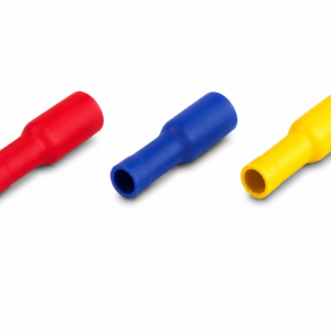 Draadklem rond 5mm geel vrouwtje (5 stuks)