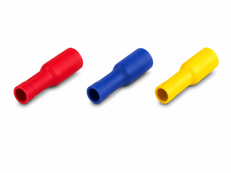 Draadklem rond 5mm blauw vrouwtje (6 stuks)