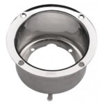 Verloopflens RVS voor Vetus HTP pompen, diepte 78 mm