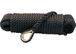 Ankerlijn polypropyleen 10 mm - 20 meter zwart