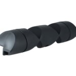 Steigerfender hoek 100 x19 x19 cm, zwart