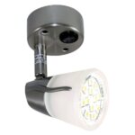 Wandlamp mat verchroomd