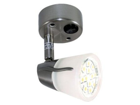 Wandlamp mat verchroomd
