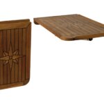 Tafelblad teak opklapbaar 38 x 60 cm
