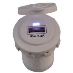 USB stopcontact enkel wit