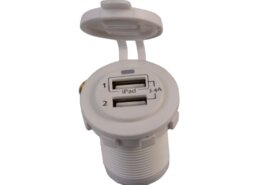 USB stopcontact dubbel wit