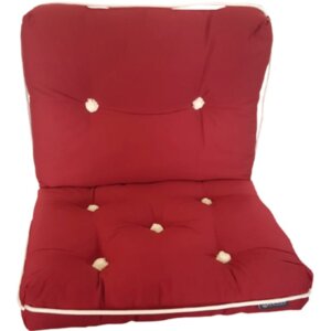 Kapokkussen bordeaux dubbel 70x46x13 cm