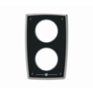 Aluminium uitbreidingspaneel voor twee instrumenten