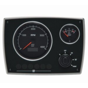 Motorpaneel Vetus MPA22 - 12 volt aluminium zwart