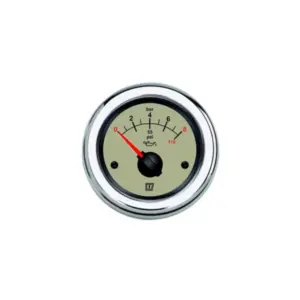Vetus oliedrukmeter 12V/24V Creme
