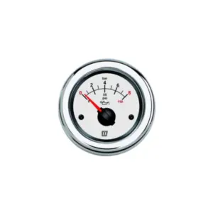 Vetus oliedrukmeter 12V/24V wit