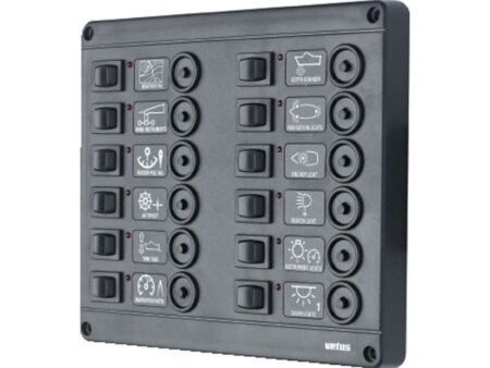 Schakelpaneel P12, automatische zekeringen 12V