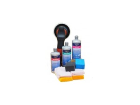 Polyester Poetspakket - Silver met Orbi polijstmachine