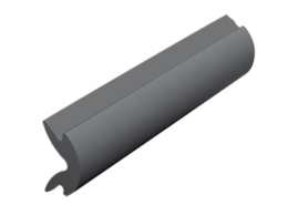 Afdekstrip antraciet - 20 meter