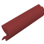 Afdekstrip rood RAL3004 - 20 meter