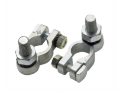 Accupoolklem met M10 bout, set twee stuks