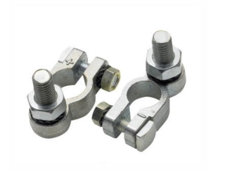 Accupoolklem met M10 bout, set twee stuks