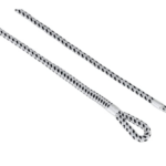 Luxe fenderlijn polyester 12 mm - 2,5 meter wit/zwart (2 stuks)