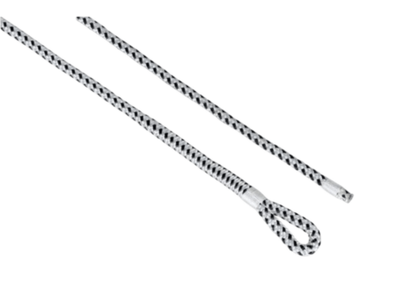 Luxe fenderlijn polyester 12 mm - 2,5 meter wit/zwart (2 stuks)