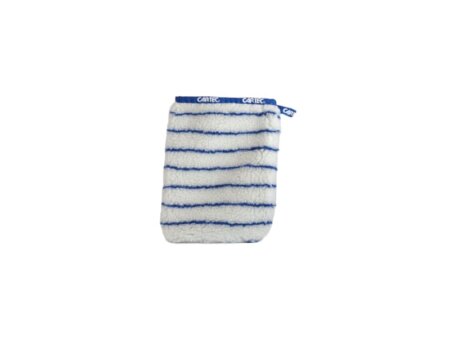 Microvezelwashandschoen white/blue
