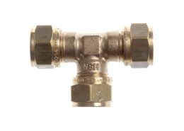 Messing T-suk 8 mm