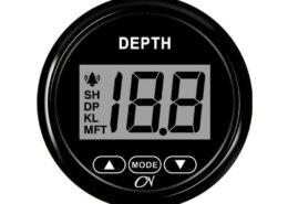 Dieptemeter zwart/zwart inclusief spiegel transducer