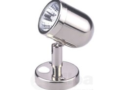 LED mini leeslamp messing verchroomd