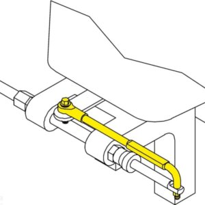 Teleflex universele tillerarm