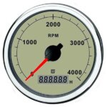 Vetus Toerenteller-urenteller creme 4000 toeren