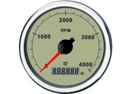 Vetus Toerenteller-urenteller creme 4000 toeren