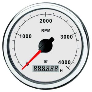 Vetus Toerenteller-urenteller, wit 4000 toeren