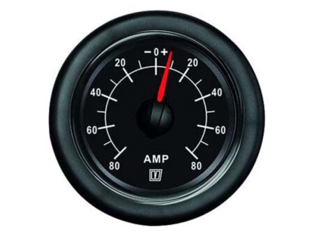 Ampèremeter Vetus zwart 80A 12/24V