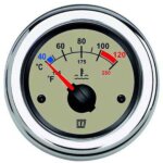 Vetus temperatuurmeter 12/24V creme