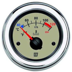 Vetus temperatuurmeter 12/24V creme