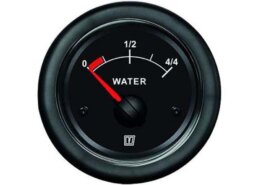 Watermeter Vetus 12/24V zwart