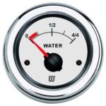 Watermeter Vetus 12/24V wit