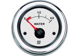Watermeter Vetus 12/24V wit