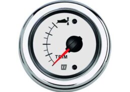 Vetus trim meter 12/24 volt, wit