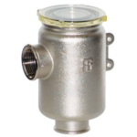 Koelwaterfilter Vernikkeld messing met RVS zeef 7500 L/u